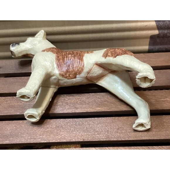 Vintage Plastic Celluloid Terrier Dog Figurine Ideal Toy Corp. About 6" - Picture 7 of 11
